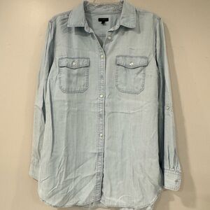 Talbots Sky Blue Casual Button Down Size Large